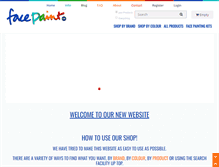 Tablet Screenshot of facepaint-uk.com